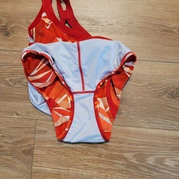 NIKE Red‎ Swimsuit One Piece Women's Racerback Sz 12 Sportswear - Picture 9 of 10
